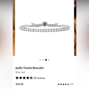 Ellie Vail Silver Tennis Bracelet